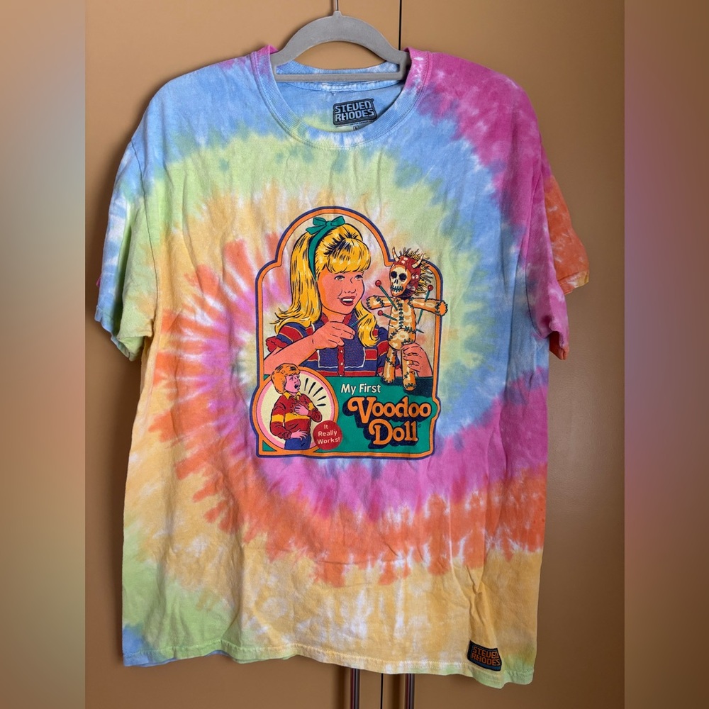 Steven Rhodes Tie-Dye Voodoo Doll T-Shirt
